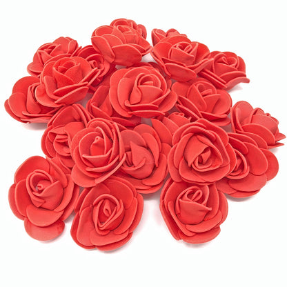 Red 30mm Foam Rose Flowers