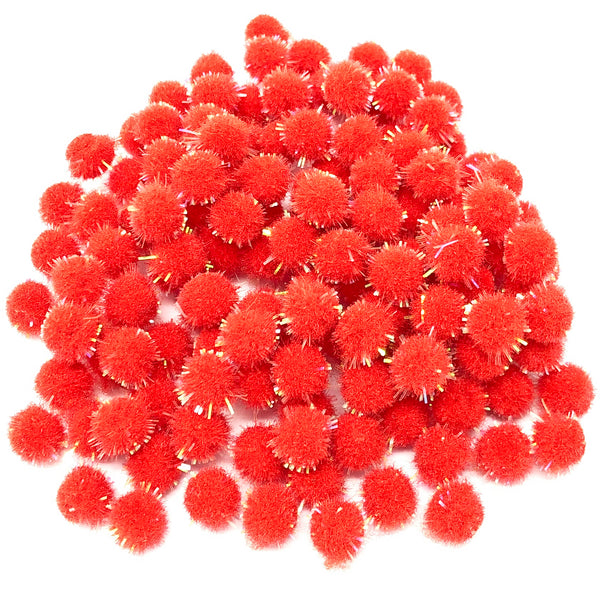 8mm Mini Glitter Pom Poms