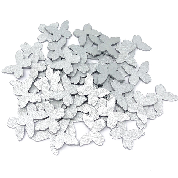 20mm Wooden Craft Coloured Butterflies