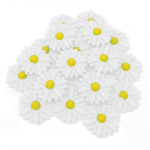 22mm Resin Daisy Flatbacks - Pack of 20