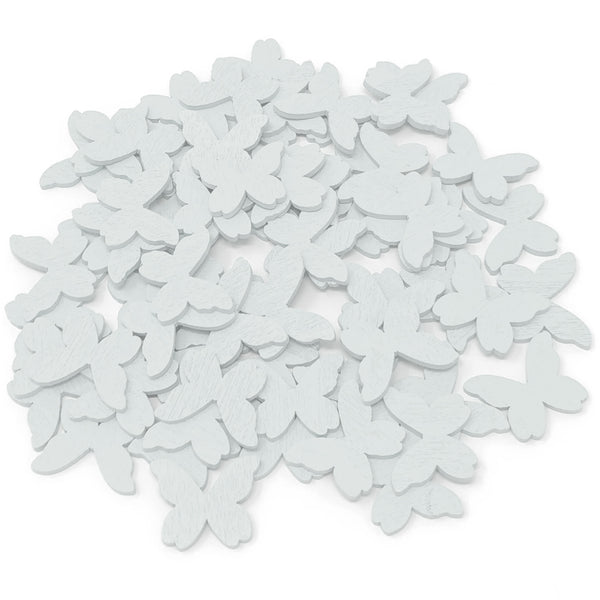 20mm Wooden Craft Coloured Butterflies