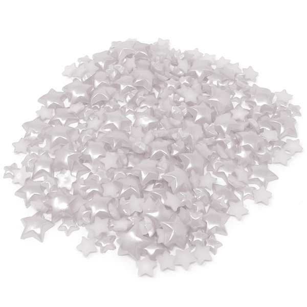 Mini Resin Mixed Size Star Half Pearls (Pack of 500 Approx)