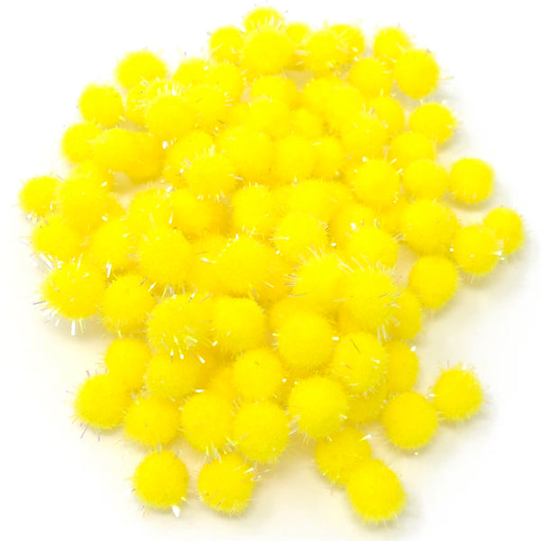 8mm Mini Glitter Pom Poms